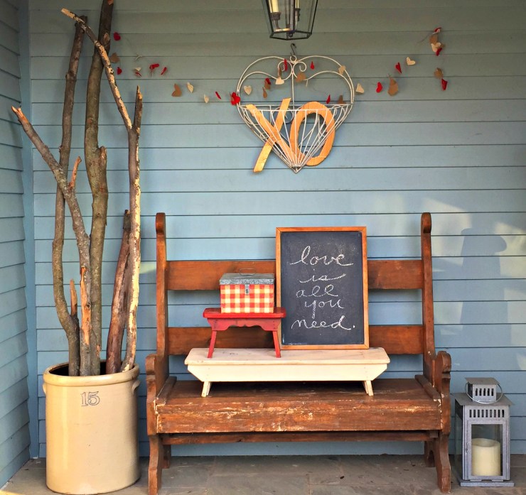 valentines porch